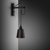 Hooked Wall Lights Small Graphite Smoked Bronze