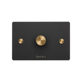 1G Dimmer Black Brass FE