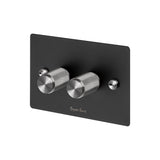 2G Dimmer Black Steel