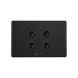 4G Quad Toggle Switch - Black