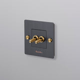 Buster+Punch 2G Double Toggle Switch