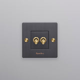 Buster+Punch 2G Double Toggle Switch