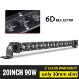LIGHT BAR-6D Reflector-8, 14, 20, 26, 31, 37, 43 & 49 Inch
