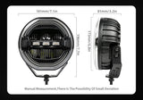 DRIVING LIGHTS-ANTI GLARE-7"-86W