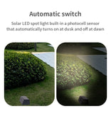 SOLAR GARDEN LIGHTS-3 SIDED SOLAR PANELS