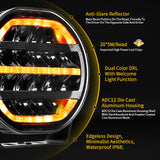 DRIVING LIGHTS-ANTI GLARE-9"-100W