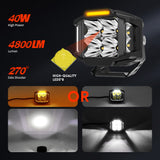 DRIVING LIGHTS-ANTI GLARE-SIDE SHOOTER-4"-40W