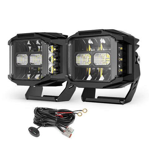 DRIVING LIGHTS-996DZ-5" - CLEAR or YELLOW LENS