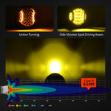 DRIVING LIGHTS-SIDE SHOOTER-9"-240W