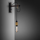 Hooked Wall Lights Nude - Graphite Brass