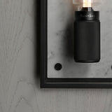 Caged Wall Light Large White Marble