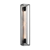 Caged Wall Light X-Large Polished White Marble